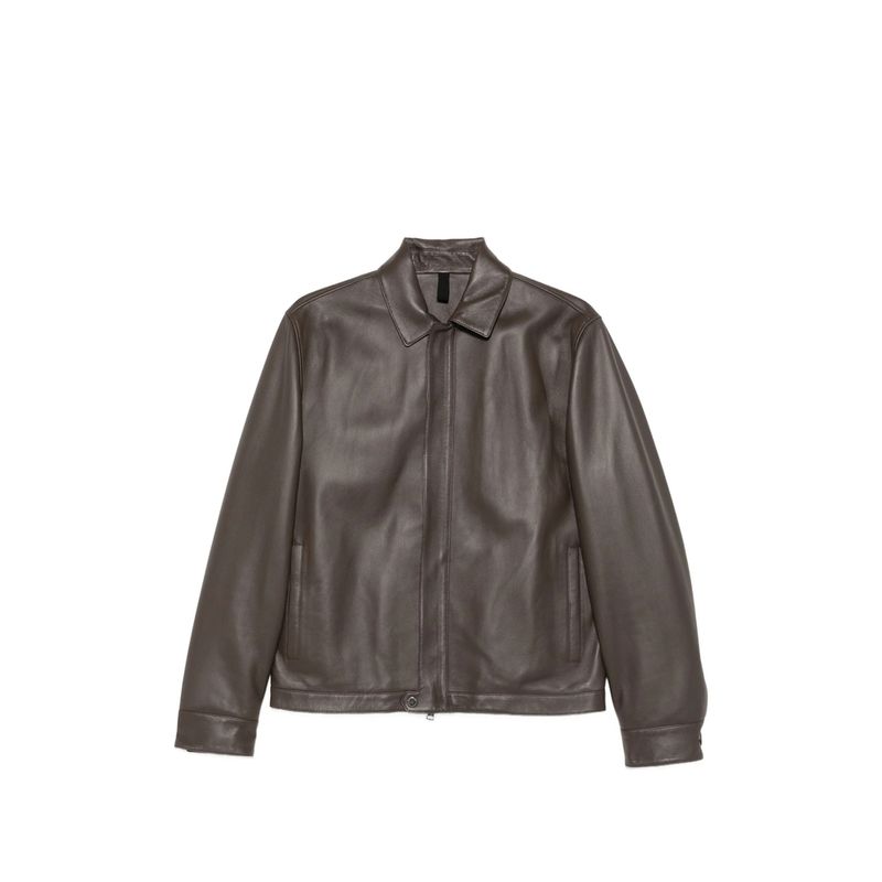 Tagliatore Brown Jackets  Leather Jackets Men